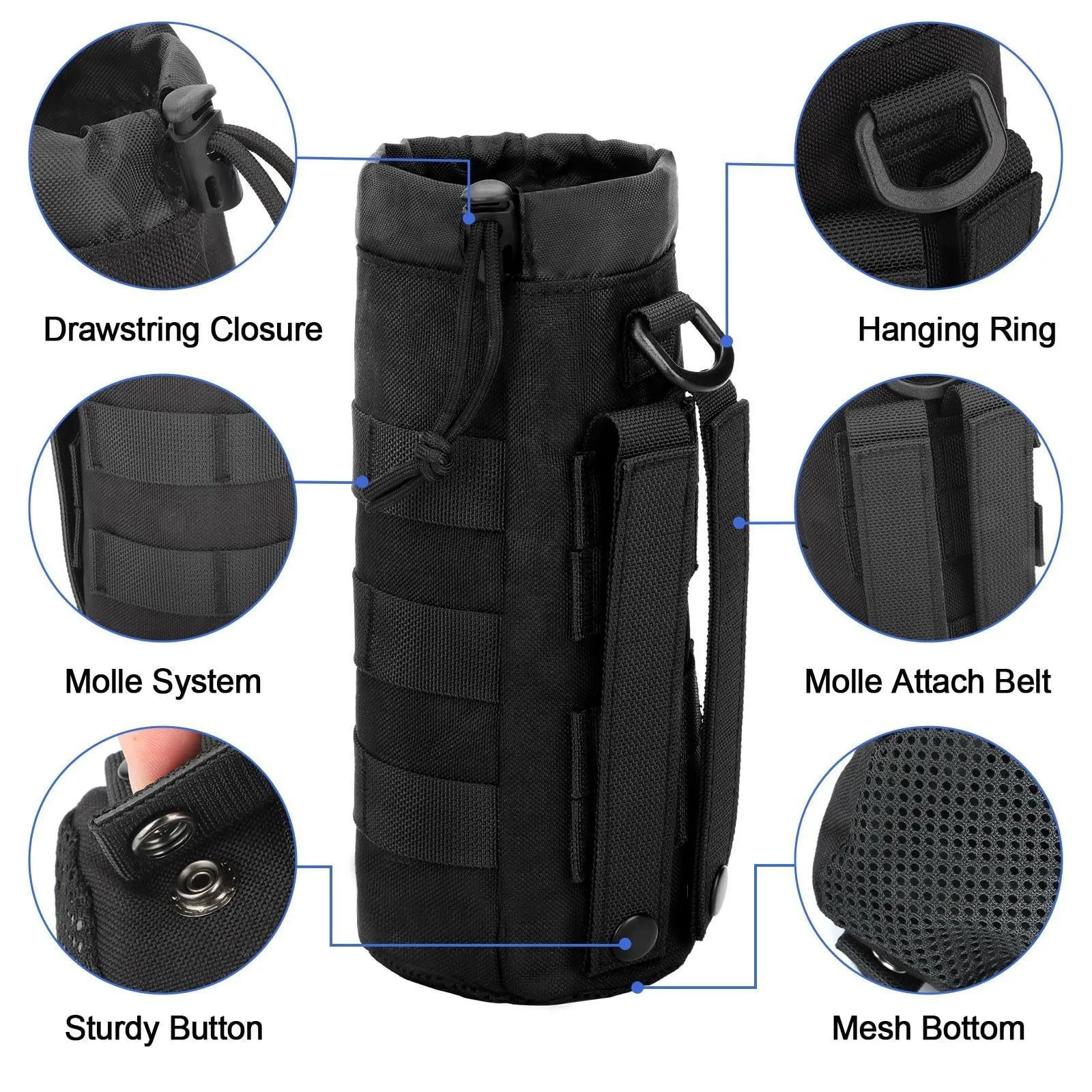  slider image of Tactical MOLLE Bottle Pouch