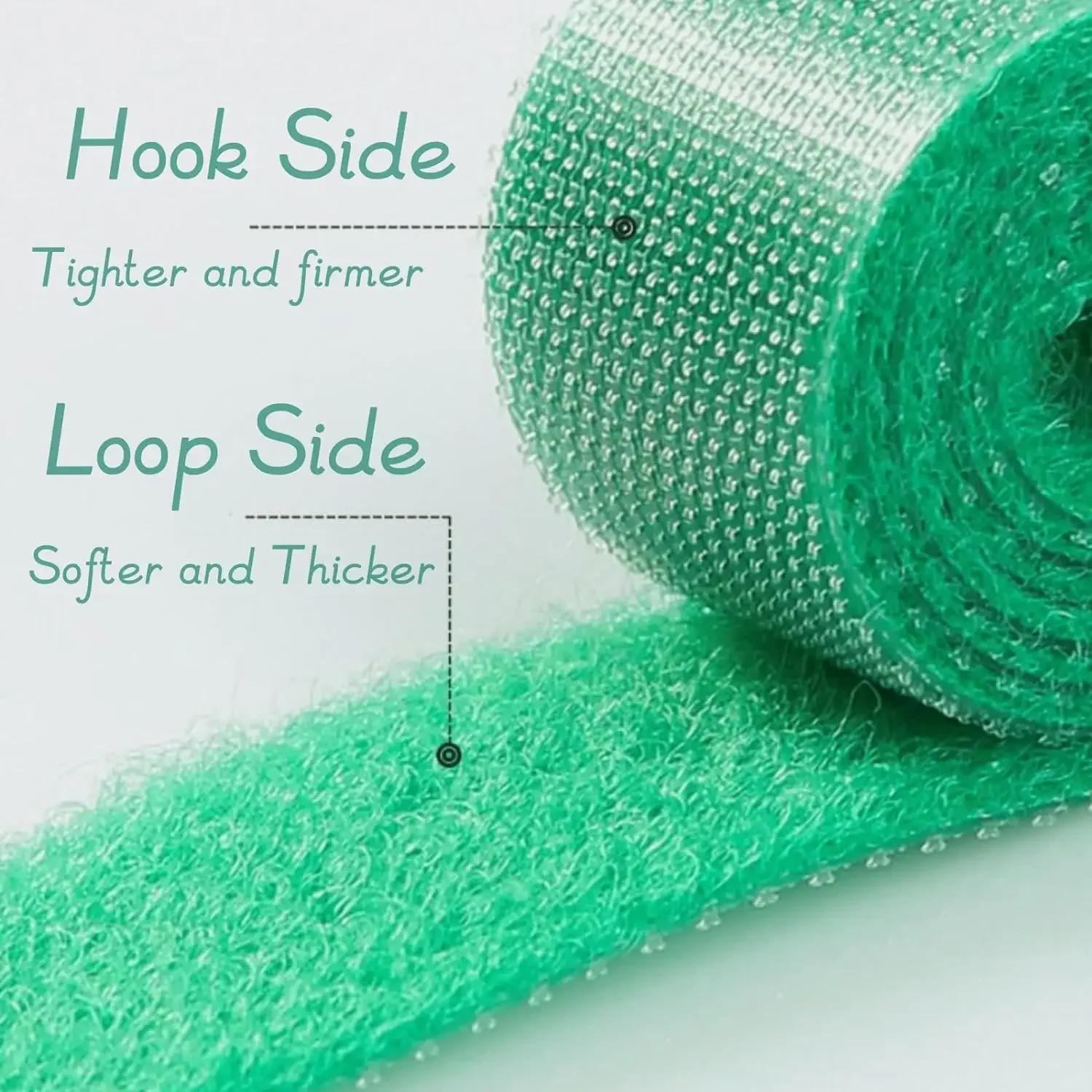 12mm x 5M Green Garden Plant Tie Tape Hook Loop Garden Strips Adjustable Tree Tie Plant Stake Cane Support Wrap Tape for Growing 5