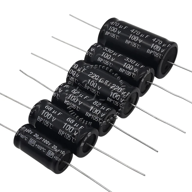 4pcs Paccom 470uF 16v Bipolar Non-polarized Axial Electrolytic Capacitor BP NP | Australia - Foto 5