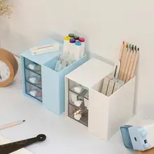 

Attractive Plastic Wide Application Multi-use Round Edge Pencil Storage Holder for Office Storage Holder Pen Holder