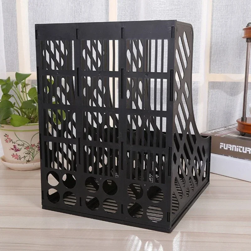 Papers Trays Notebook Stand Rack Desk 3-layer Holder for Magazine Document File Book Rack Organizer Office magazine holder file organizer