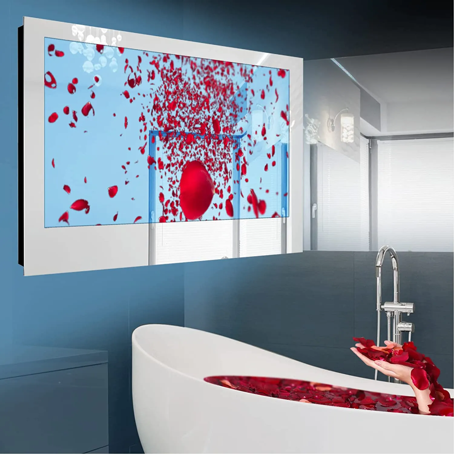 18.5 21.5 23.6 27 32 inch Waterproof TV Smart TV for bathroom Wall Mirror