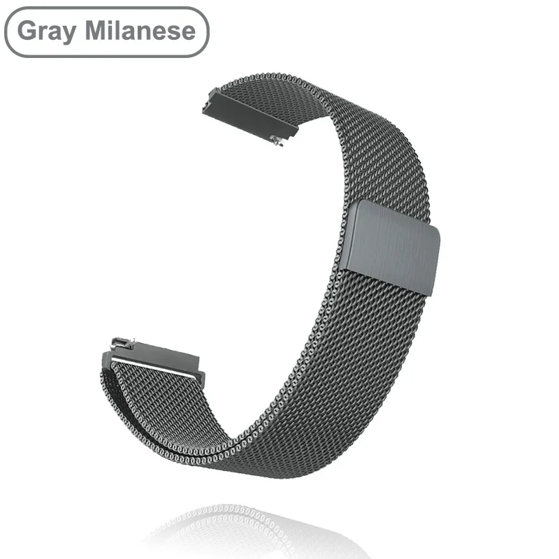 Magnetic Loop Smartwatch Band with Case and Screen Protector, 22mm/20mm Strap in Elegant Bracelet Design