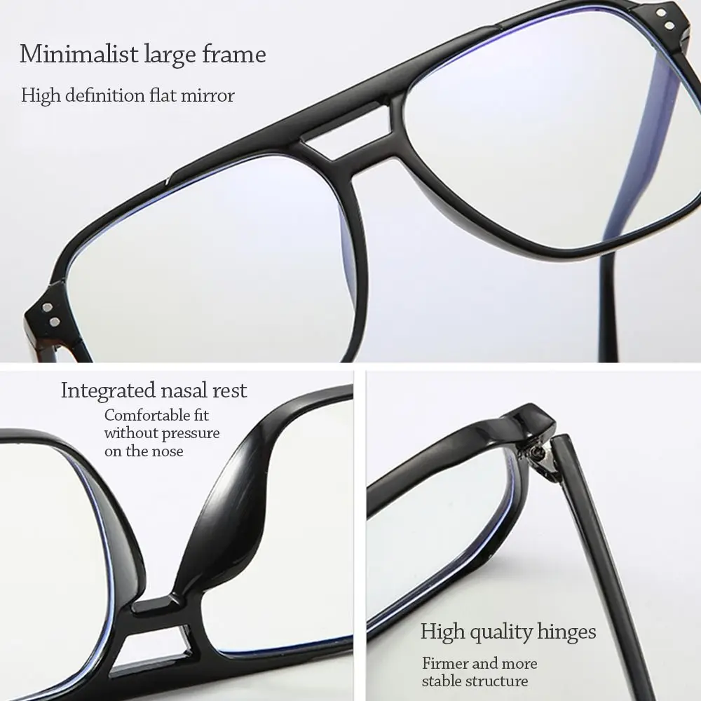 Bequeme Anti-Blaulicht-Brille, Blue Ray Blocking, ultraleichte PC-Computerbrille, Augenschutzrahmen, Brillen für Männer und Frauen – Detail 4