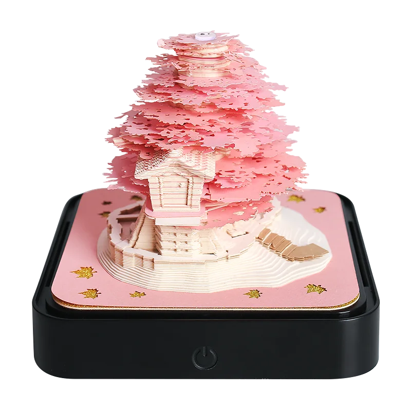おもしろブロック 3D メモ帳 さくらツリーハウス 3D カレンダー