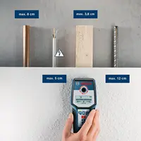 Bosch GMS 120 Metal Detector Professional Stud Finder Inspection Wall Detector for Cable Water Pipe Wood Metal 2