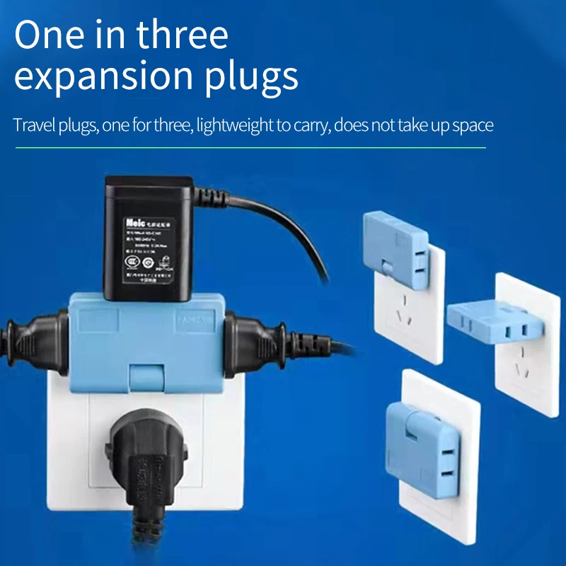 180&deg; Rotating American Standard Plug 1 In 3 Out Universal Convenient Travel Adapter Phone Charger USA Canada Colombia Mexico