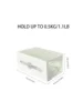 1/2pcs Non Perforated Wall Storage Box Rectangular White Transparent Two-way Drawer Cotton Swab Bathroom Headband Hair Loop Mini 6