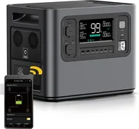 Portable Power Station 2400W 2048Wh App Control LFP Solar Generator, Fast Charging in 1.5 Hr,Solar Powered Generator 1