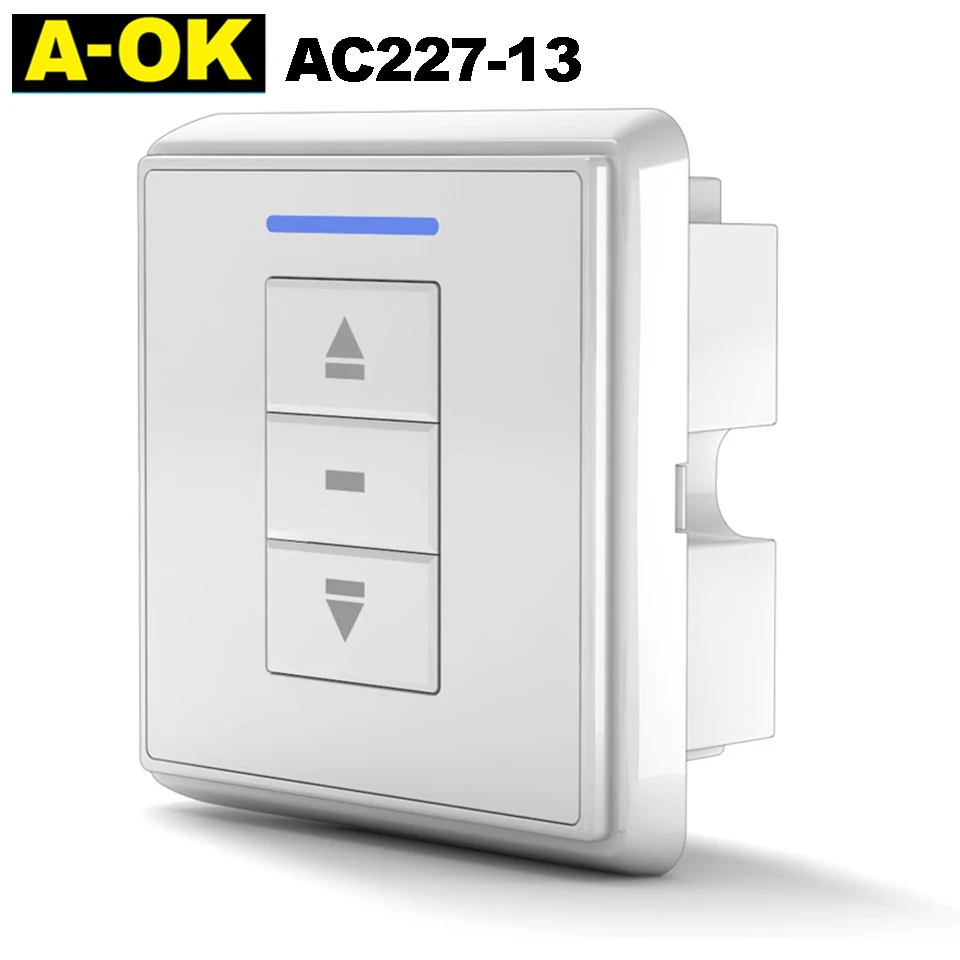 A-ok dc Route Radio Receiver Interruptor de Cortina de Parede com Receptor Externo Rf433 Saída 100240v 24v 12v