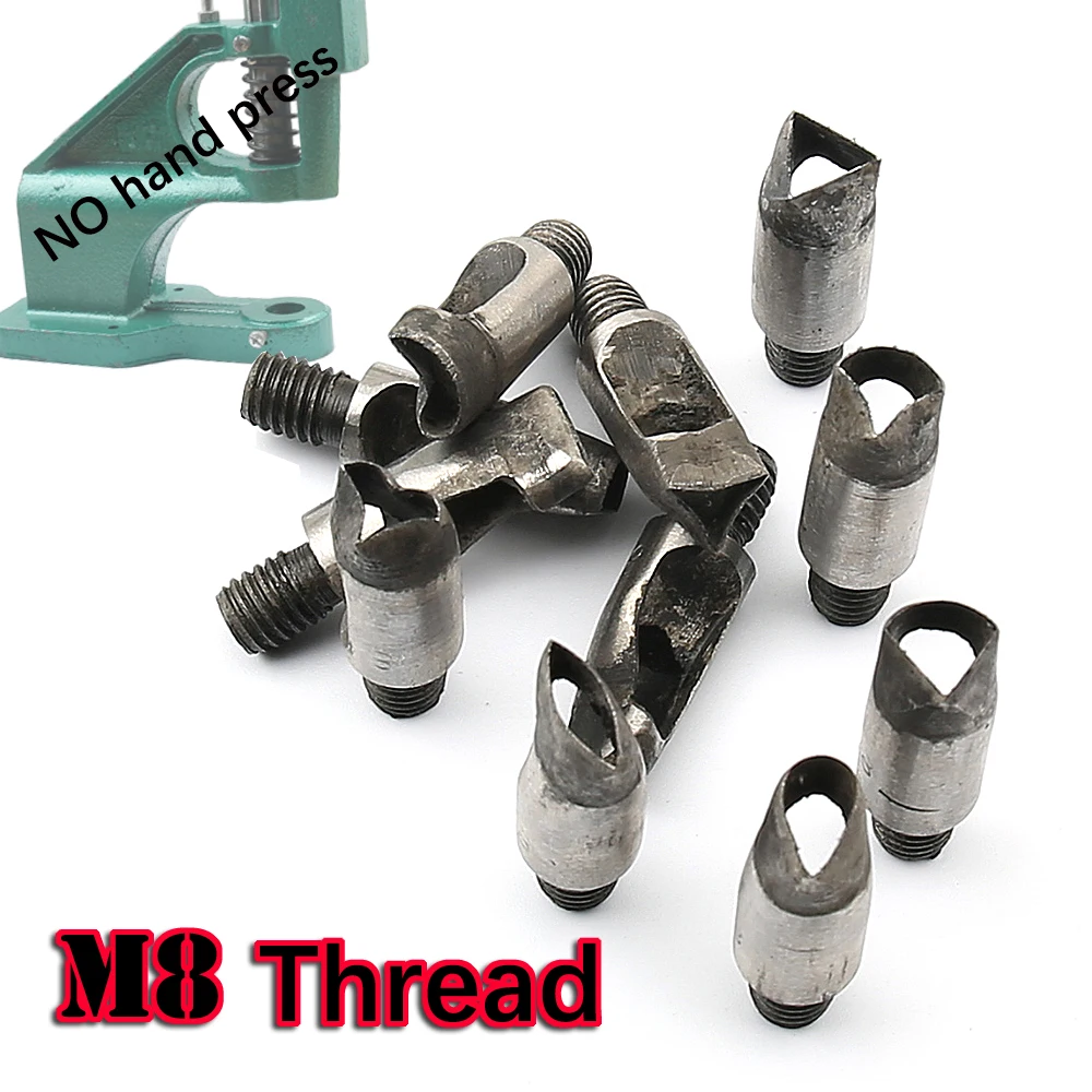 Multiple Shapes Punching M8 Thread Hand Press Special-shaped Punch Leathercraft Belt Cut DIY Handmade Accessories