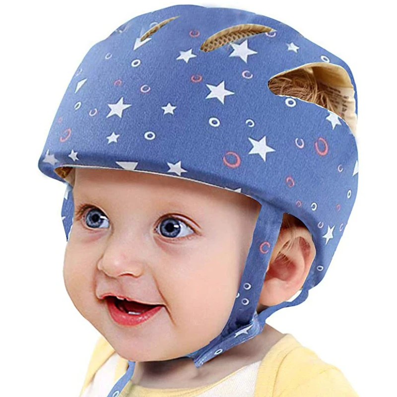 Baby Helmet Safety Cap For Babies Boys Girls Summer Breathable Cotton Mesh Hat Children Crawl Walk Playing Infant Anti Collision 4