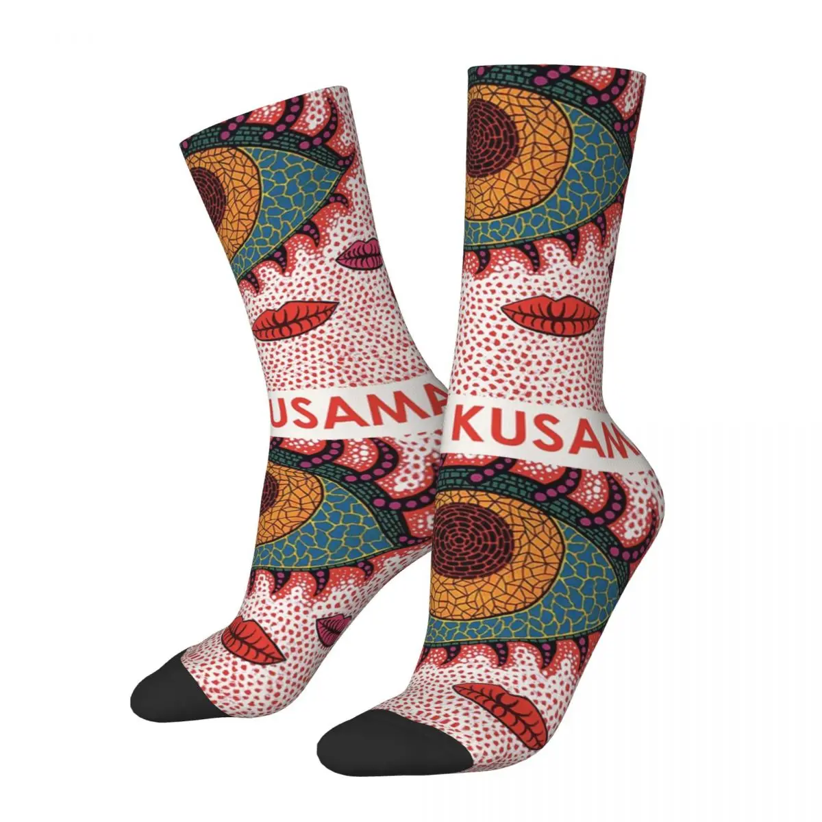 

Новые мужские носки повседневные Yayoi Kusama японские носки из полиэстера высококачественные женские носки с художественной росписью весна лето осень зима