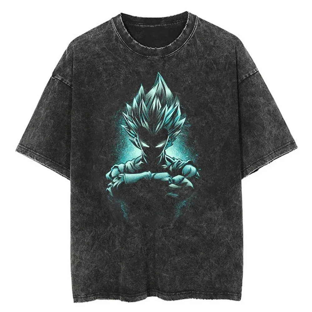 2026 Japan Anime Dragon Ball Bedrucktes T-Shirt für Herren und Damen, gewaschenes T-Shirt, hochwertiges Vintage-Baumwoll-T-Shirt, Harajuku-Oberteile – Detail 24