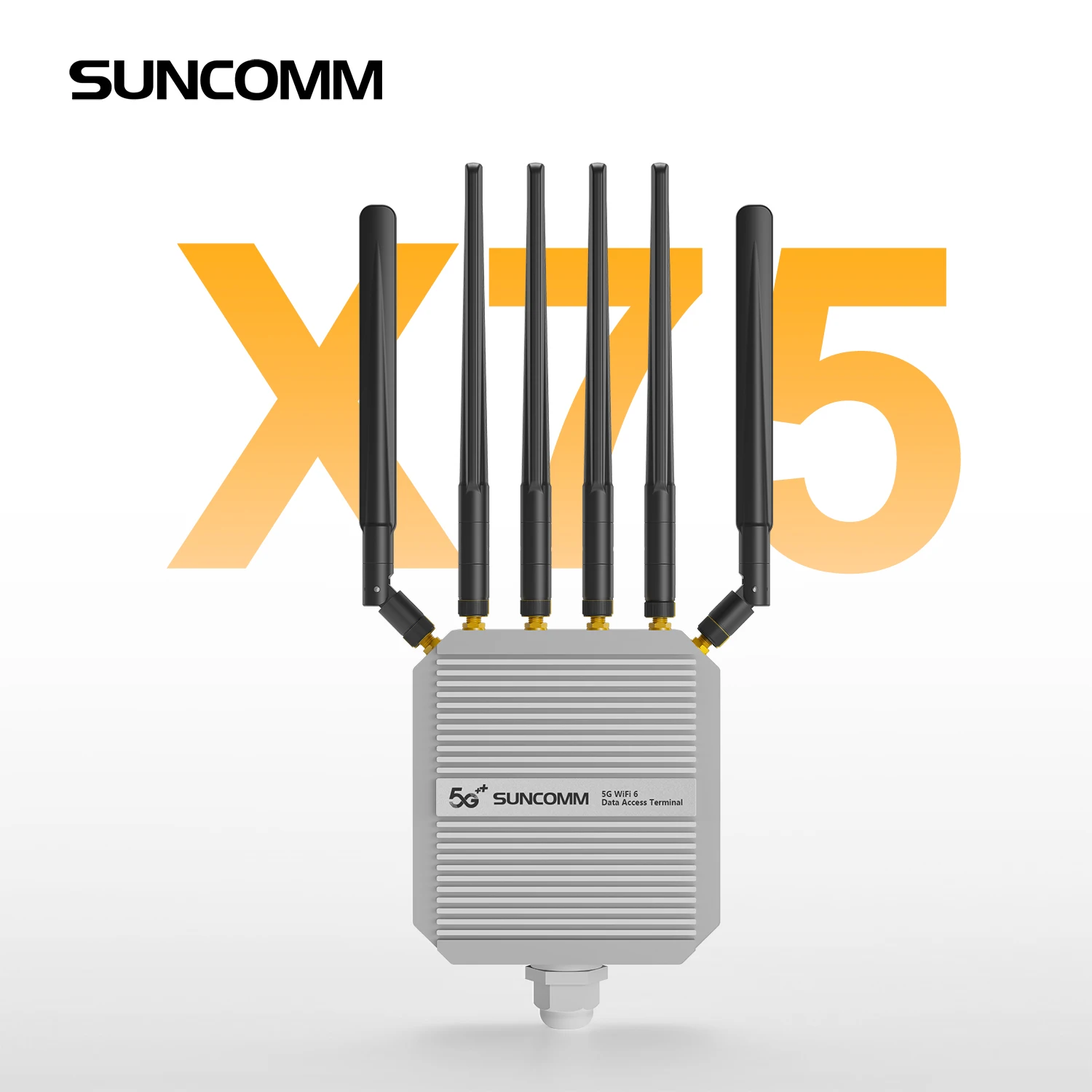 Suncomm SUNCOMM CP520 X75 5G Dual Sim Card Outdoor Router WiFi 6 Dual Band ...