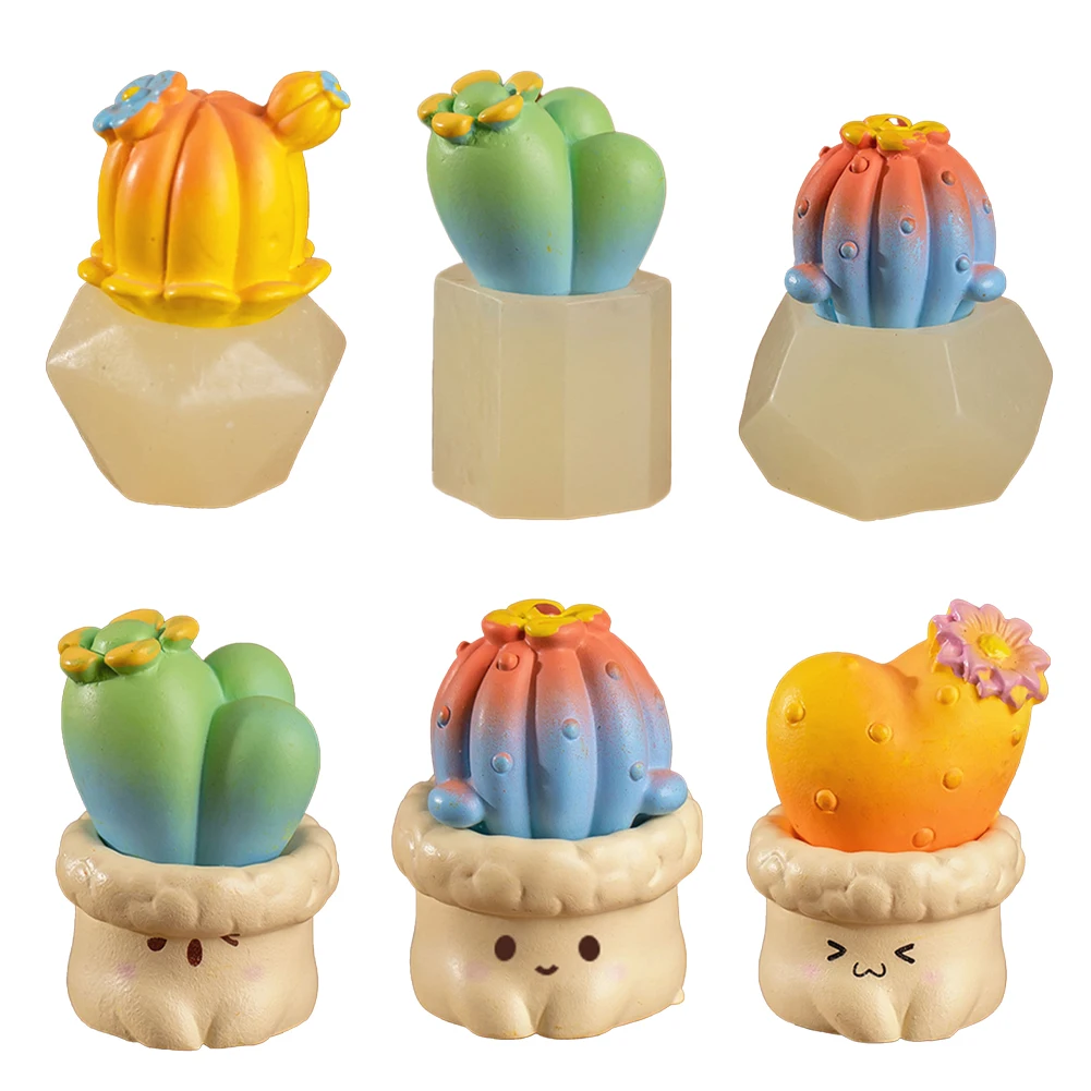 

Resin Crafts Plant Decor Simulation Succulent Ornaments Creative Cute DIY Desktop Garden Miniatures Decoration