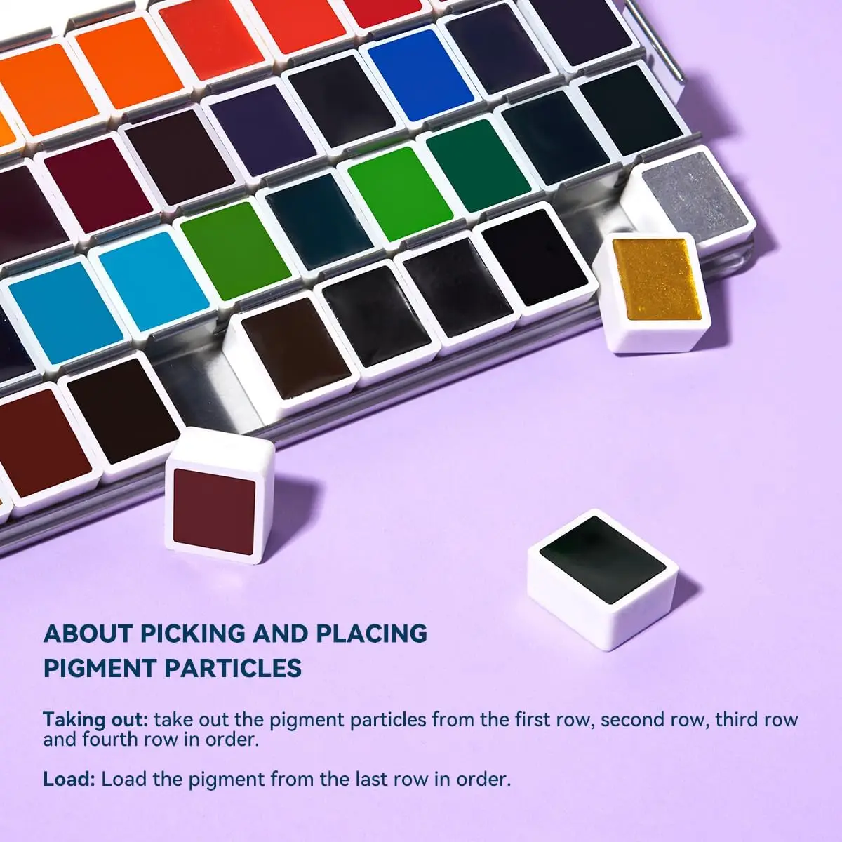 Watercolor Painting Set Watercolor Paint Watercolor Pigment MeiLiang Watercolor Paint Set 52 Colors Watercolor Pigment Art Supplies for Student Kid Beginner and Artist