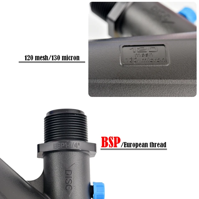 3/4 "1" 1,25 ", 1,5", 2 "Vízszűrő 120 Háló Szelep Gyors Adapter Kerti Mezőgazdasági Öntözés - Image 2