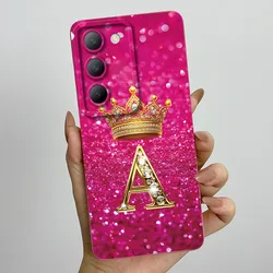Elegant Crown Letter Soft Silicone Shockproof Phone Case - Premium Protection Cover for Vivo T3 5G (FEN - TYFEN4A)