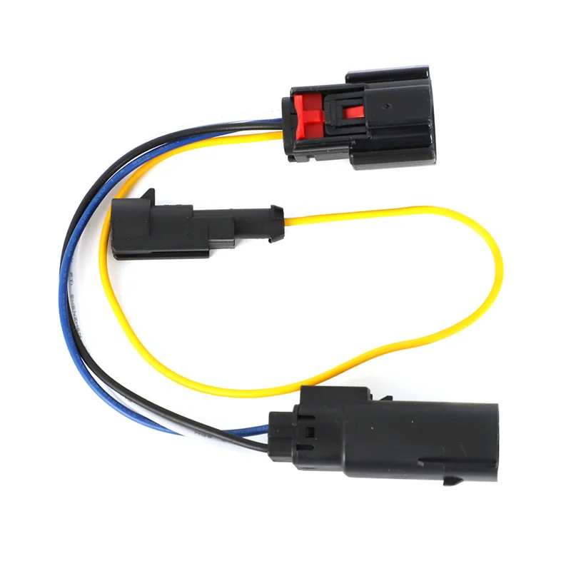 LED headlight harness adapter utilizing plug and play fuse tap harness with 4th wire present For Jeep Wrangler JL