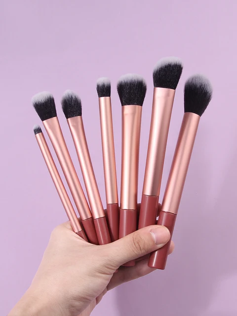 41411-a809ce.jpg 11 PCS Professional Makeup Brush Kit, Soft Fluffy Bristles, Foundation Blush Eyeshadow Brushes + Makeup Sponge + Eyebrow Razor