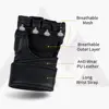 Half Finger Boxing Gloves PU Leather MMA Fighting Kick Boxing Gloves Karate Muay Thai Training Workout Gloves Men 4