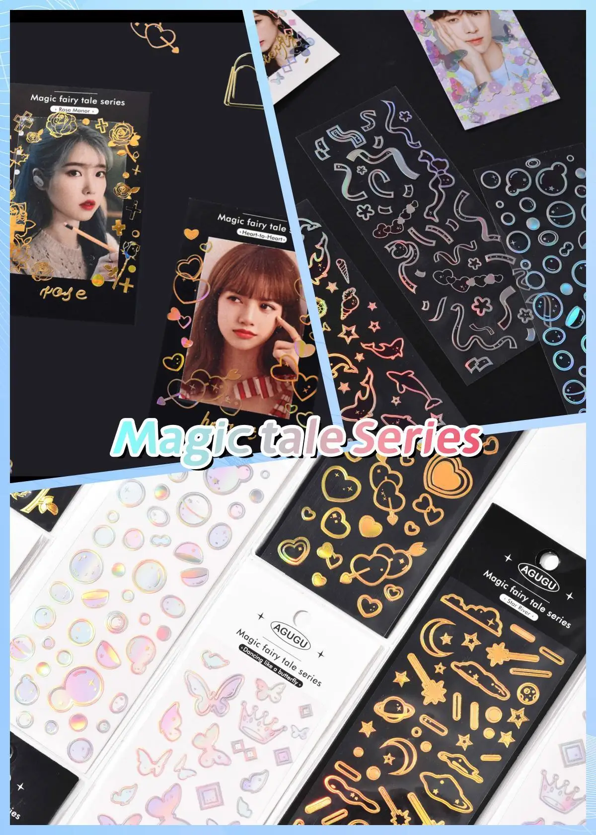 KPop Stickers Galore: Die ultimative Sammlung niedlicher ästhetischer und funkelnder koreanischer Aufkleber für Toploader Deco Journaling und mehr – Detail 15