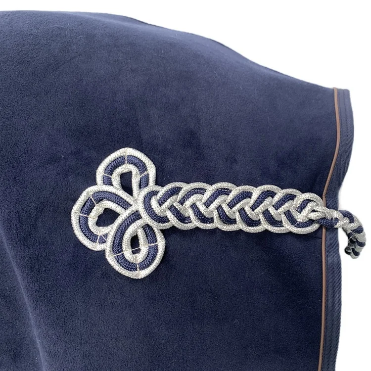 China Luxury Show Horse Rug Fleece Horse Rug with Fake Fur Collar Blanket