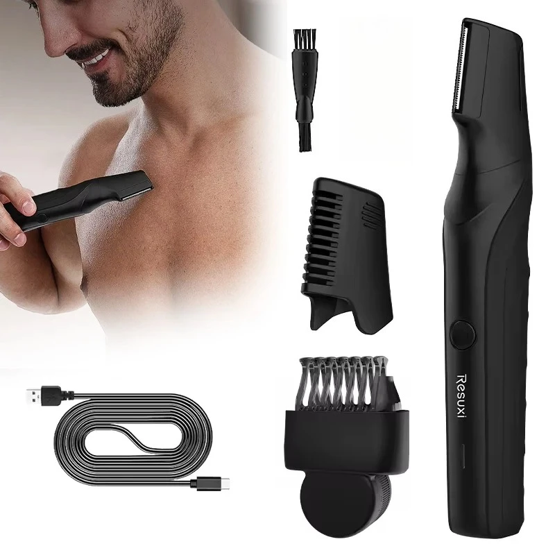 Electric Body Men,Cordless Waterproof Razor Portable Hair Trimmer For Ball/Groin Pubic Sensitive Area_voghion.com