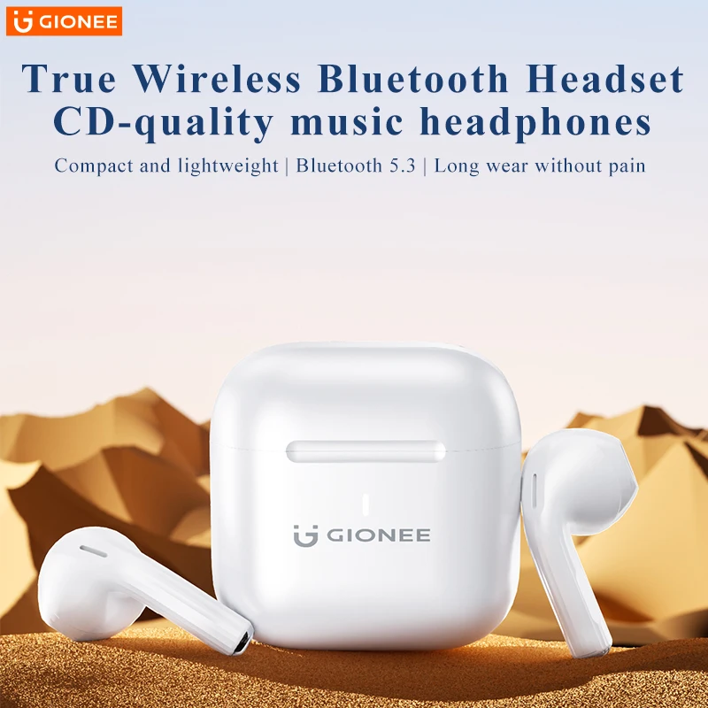 Наушники-вкладыши Gionee JL006 Беспроводные с поддержкой Bluetooth 5,3 и шумоподавлением