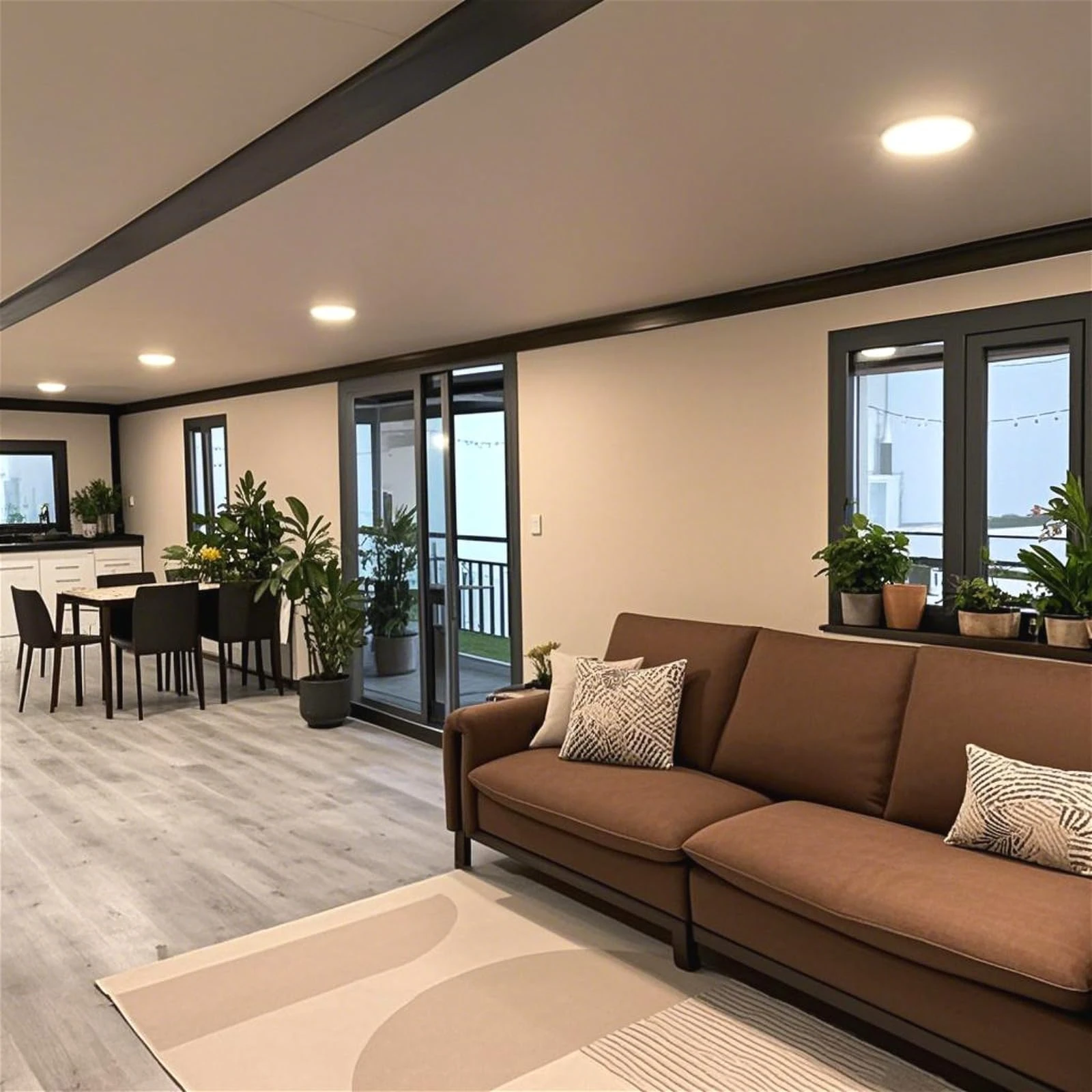 40FT Prefabricated Container Home 2-5 Bedroom Modular Prefab Tiny Home Folding Expandable Container House with Bathroom Kitchen - Image 2