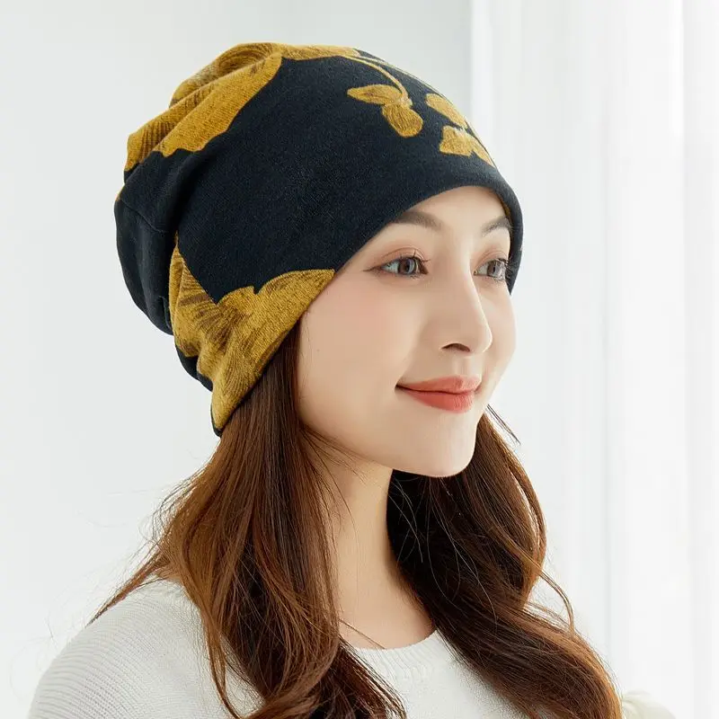 Fashion Double Head Cap Bib Twist Cap Multi-Functional Printed Scarf Cover Cap Neck Cap Face Mask Headscarf Cap C081 5