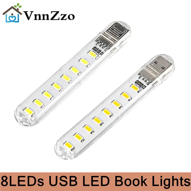 VnnZzo USB LED 책 조명: 읽기에 완벽한 편리하고 내구성 뛰어난 조명