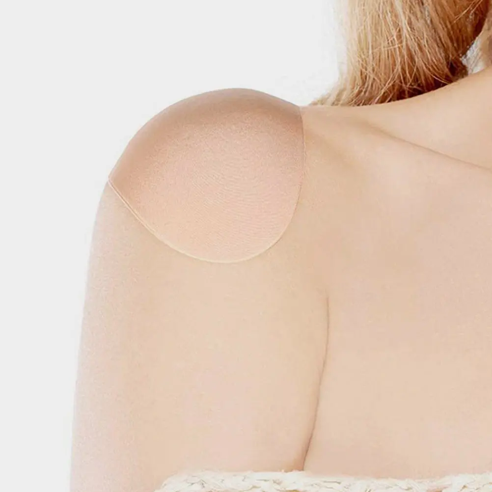 여성 의류용 4쌍 실리콘 어깨 패드, 세탁 가능, 재사용 가능, 미끄럼 방지, 보이지 않는 볼륨업, 휴대용, 간편 사용, 완벽한 형태