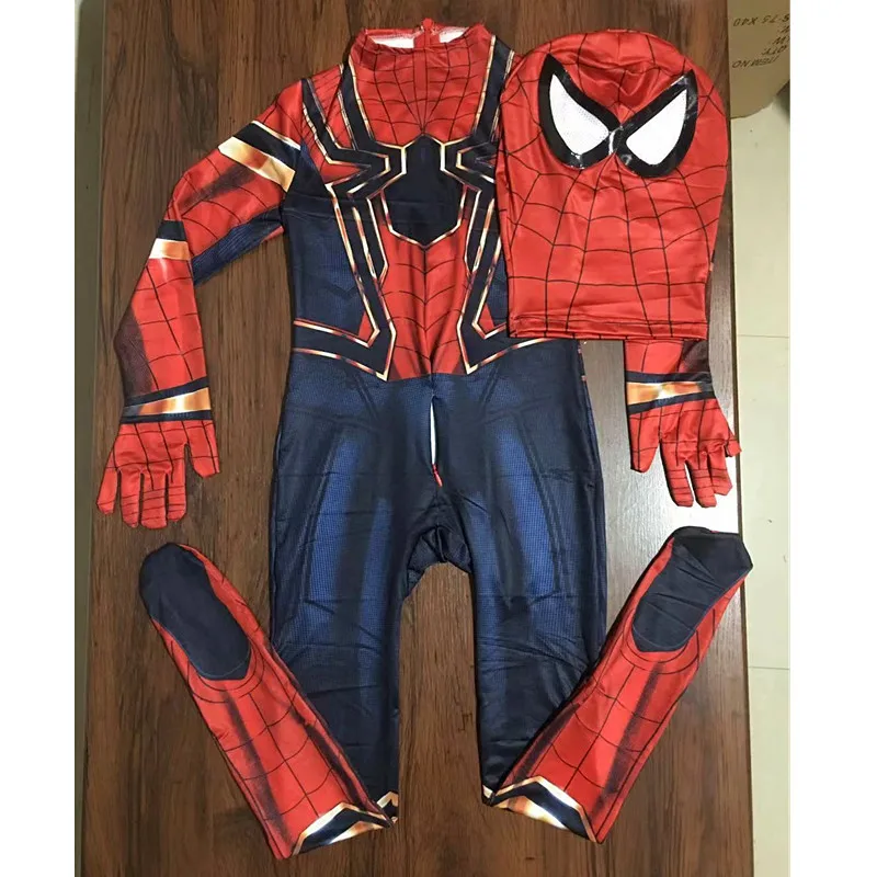 Superheldenkostuum Kinderen Halloween Feest Cosplay 3d Stijl Bodysuit Stuur Spider-Man Launcher Speelgoed Cadeau