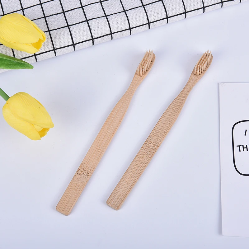 10Pcs Health Low Carbon Environmental Protection Bamboo Charcoal Toothbrush
