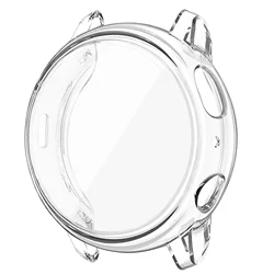 Durable TPU Bumper & Film Screen Protector for Samsung Galaxy Watch Active 2 - Premium Smartwatch Protection Accessory (Transparent)