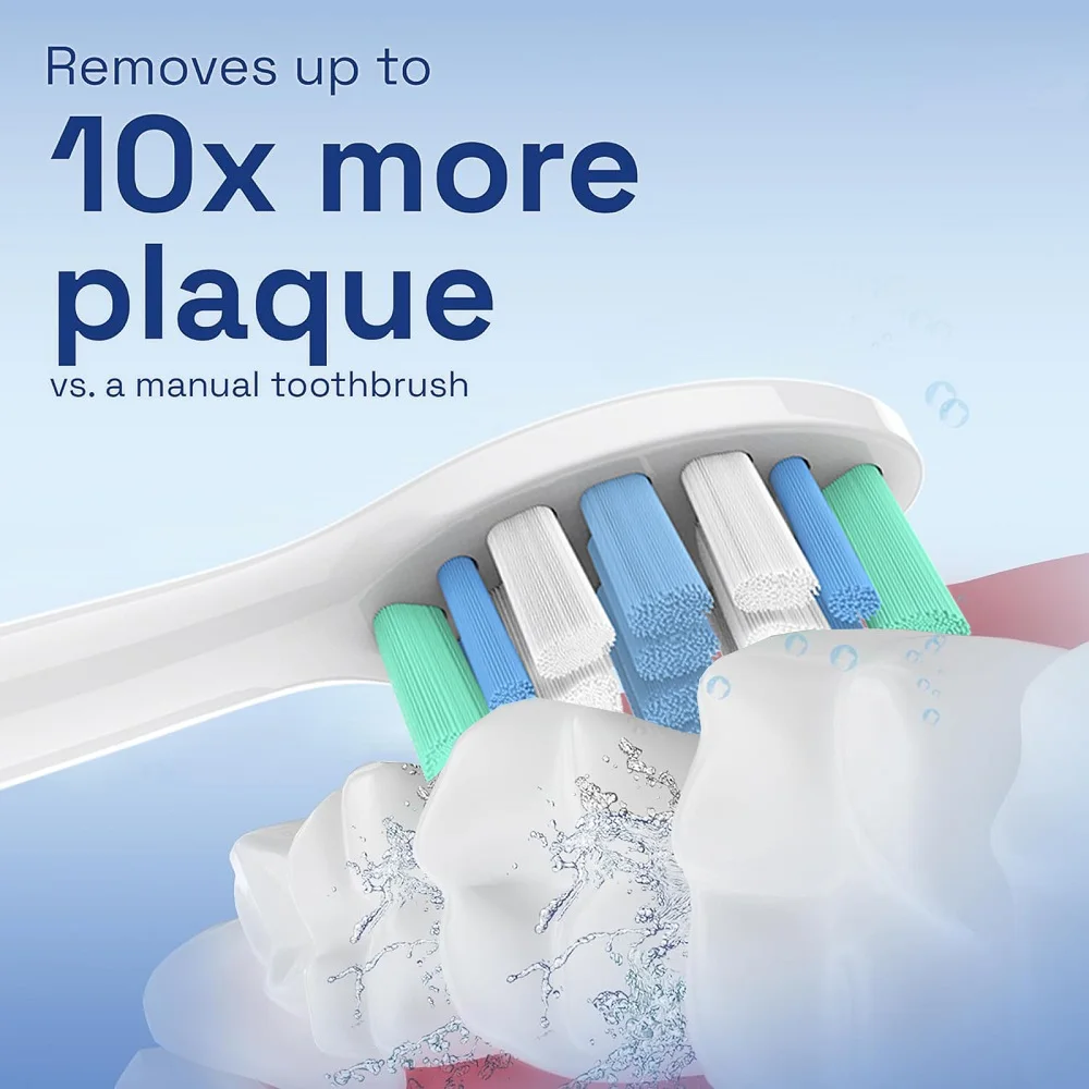 4 8 12 20 Pcs Replacement Brush Heads Compatible with Philips Sonicare Electric Toothbrush, Medium Soft Toothbrushes Head Refill