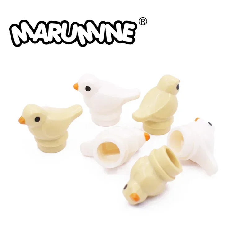 Marumine MOC 벽돌 부품 작은 새 20PCS 동물 41835pb01 빌딩 블록..