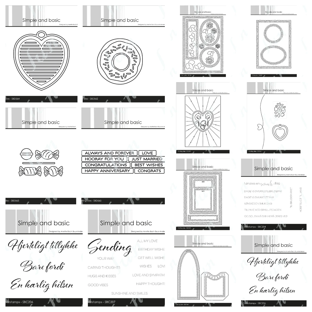Sending Words Silicone Stamps Happy Hearts Metal Cutting Dies Decoration Scrapbooking DIY Paper Card Album Mould Craft