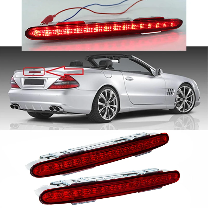 

Car Rear Third Brake Light A2308200056 Auto High Mount Brake Lamp Fit For Benz SL R230 2001-2012 Accessories Direct Replacement