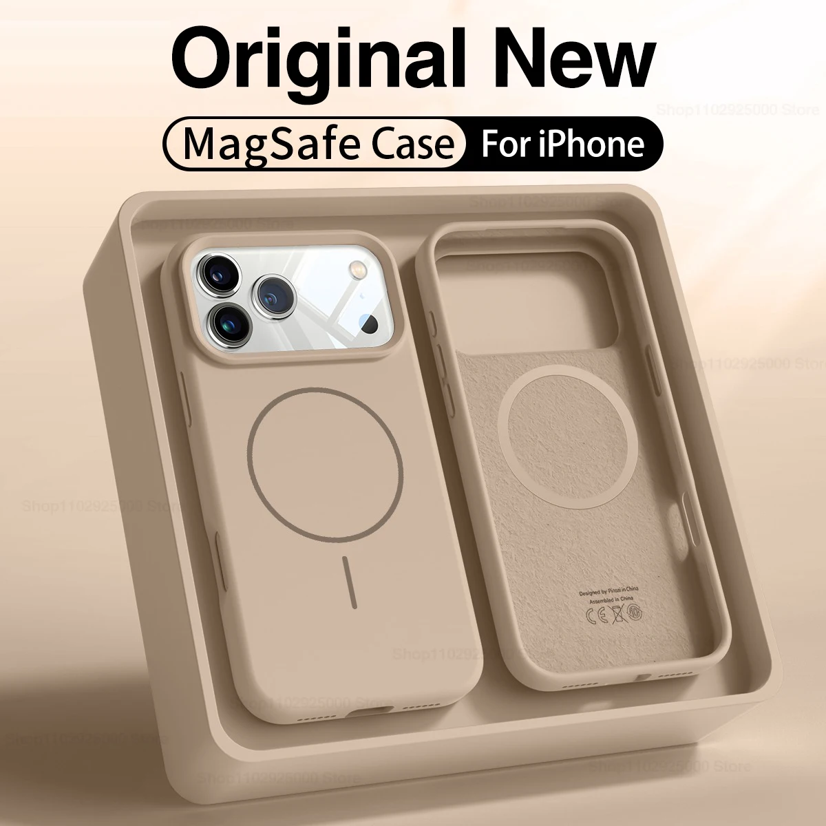 Magnetic Liquid Silicone Shockproof Phone Case with Magsafe Compatibility