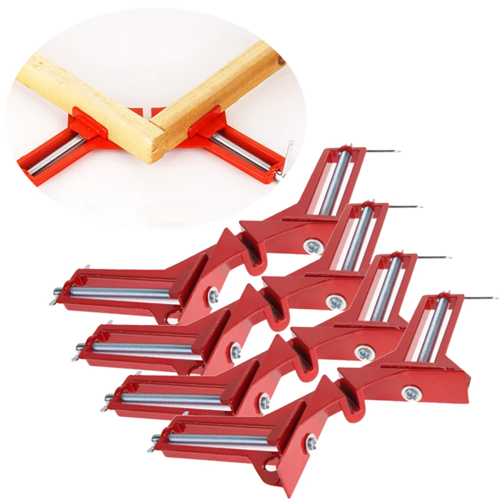 

1/4Pcs Multifunction 90 Degree Right Angle Clip Picture Frame Corner Clamp Mitre Clamps Corner Holder Carpentry Woodwork Tools
