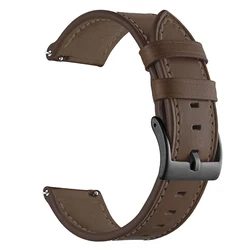 Premium 22mm Leather Watch Band Bracelet - Elegant Strap Wristband for Huawei GT2 Pro 46mm (Coffee A)