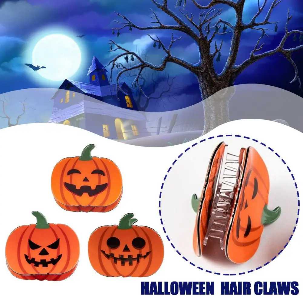 

Halloween Pumpkin Clasp Hair Clip Back Of The Head Hairpin Headdress Witch Hat Shark Cute Festival Clothing Matching Clip P9P7