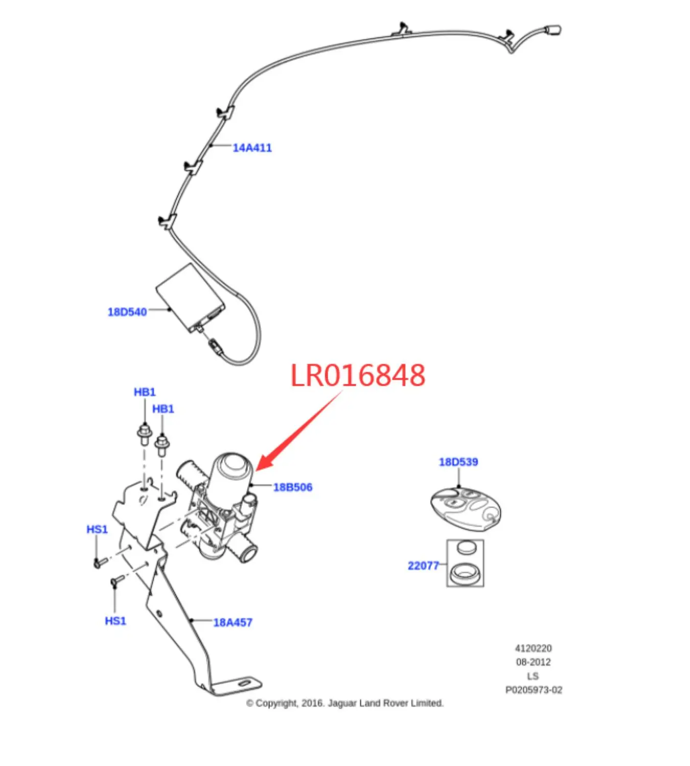 HEIZUNG WASSER VENTIL  ð µ , ι Ŀ 3/4 LR3 LR4 L322, LR016848