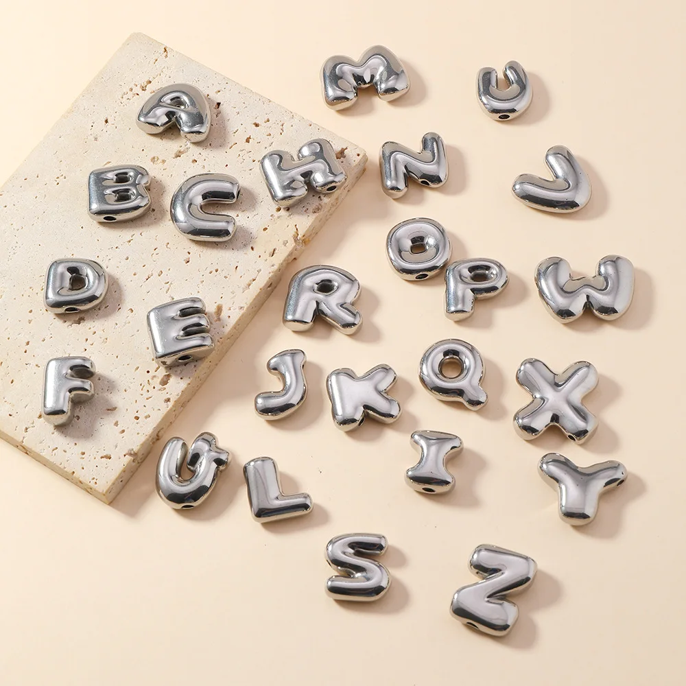 Classic Refined Elegant Women Jewelry Accessory Bubble 26 English Letter Necklace Pendant DIY Accessories 1