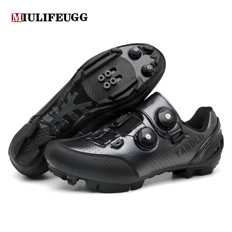 Cycling MTB Shoes Men Women Self-locking Speed Road Bike Bicycle Flat Cleat Mountain SPD Biking Footwear