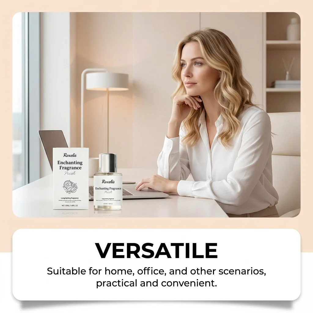 Roxelis Citrus Floral Happy Time Fragrance Natural Fresh Romantic Mild Elegant Portable Scent For Daily Outings