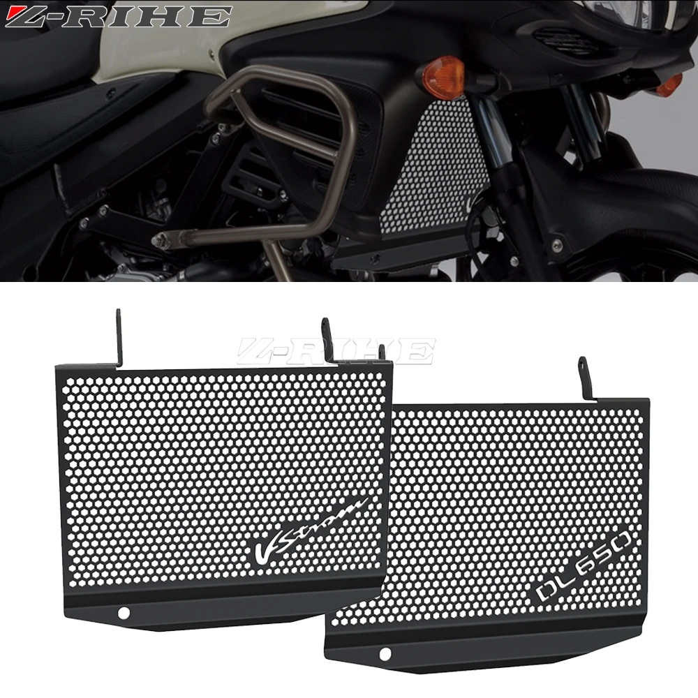 

2023 Motorcycle Accessories For Suzuki V-strom 650 Vstrom650 DL650 DL 650 ABS 2012-2022 Radiator Grille Guard Cover Protector